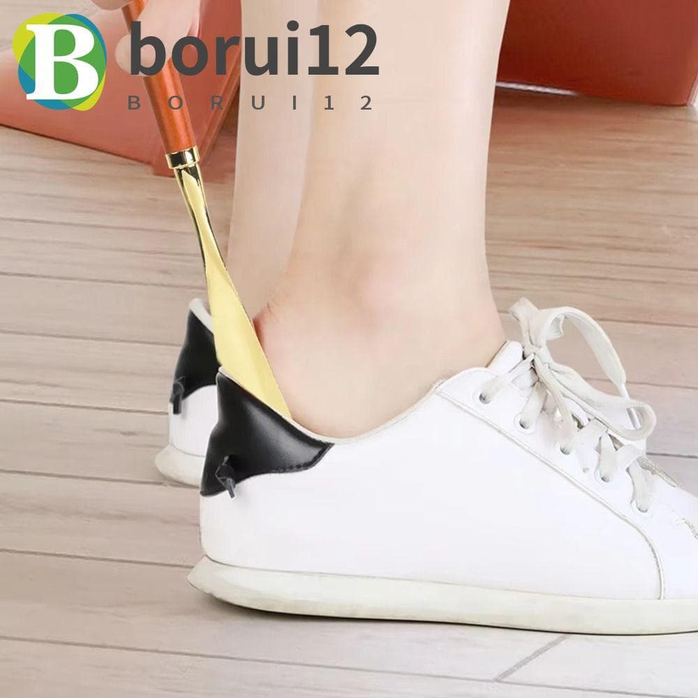 Buzina De Sapato De Metal BORUIB , Calçadeira Portátil Com Cabeça De Leão/Cavalo , Levantador Durável De 32 Cm De Compri