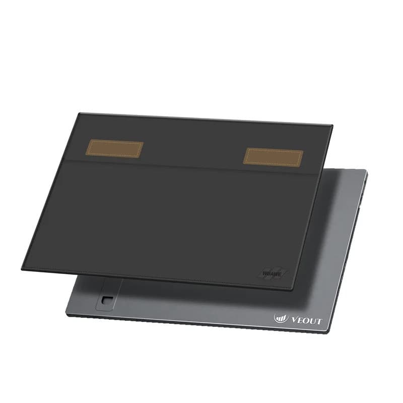 Bolsa Portátil Para Monitor WUAWE De 16 Polegadas , Capa De Couro PU Laptop Com De Viagem , Preto , Cinza , Vermelho , A