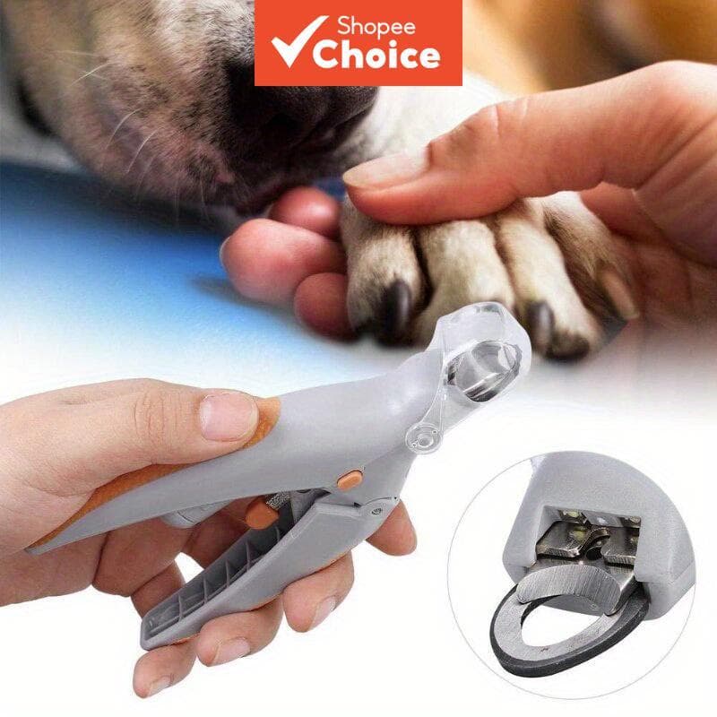  Tesoura de Unhas para Animais de Estimação com Luz LED e Ampliação - Cortador Especial para Cães e Gatos,