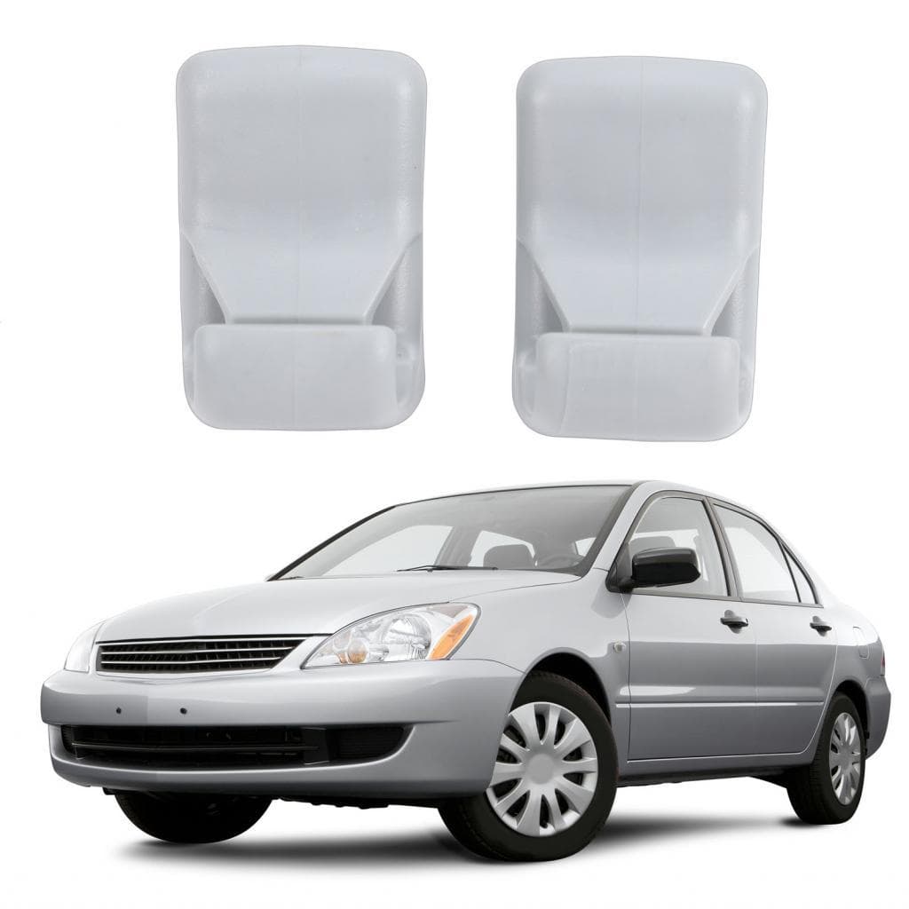 3clife-BR 2 peças cinza suporte de clipe de viseira solar mr654343 substituição de suporte de gancho para Mitsubishi