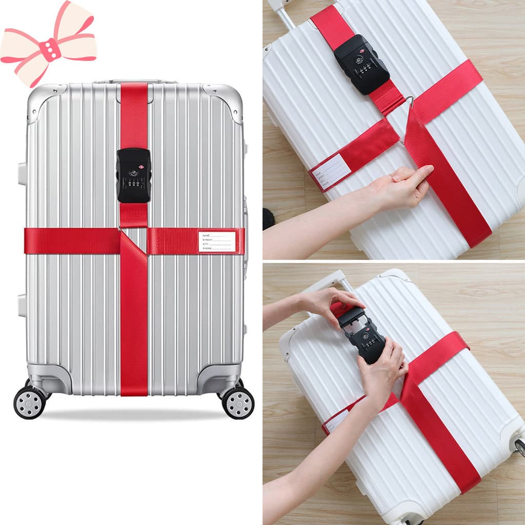 Correias De Mala Cruzadas Aprovadas Pela TSA Para Viagem Embalagem Ajustáveis Com Etiqueta De Nome E Cartão De Identific