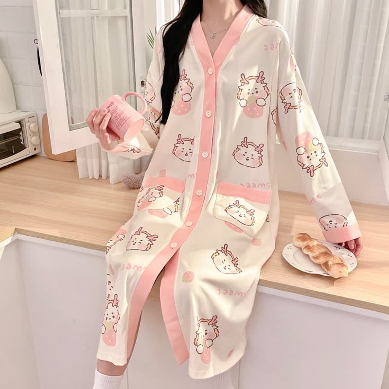 Com almofada no peito primavera outono Hospital saia de maternidade maternidade amamentação vestido de amamentação estil