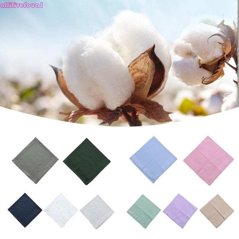 allilivefoua1 40x40CM Lenço Toalha Para Negócios Bolso Quadrado Multiuso Rosto Homens Suor Limpando H