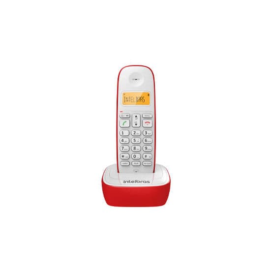 Telefone sem Fio com Identificador e Display Luminoso TS 7510 Vermelho Intelbras