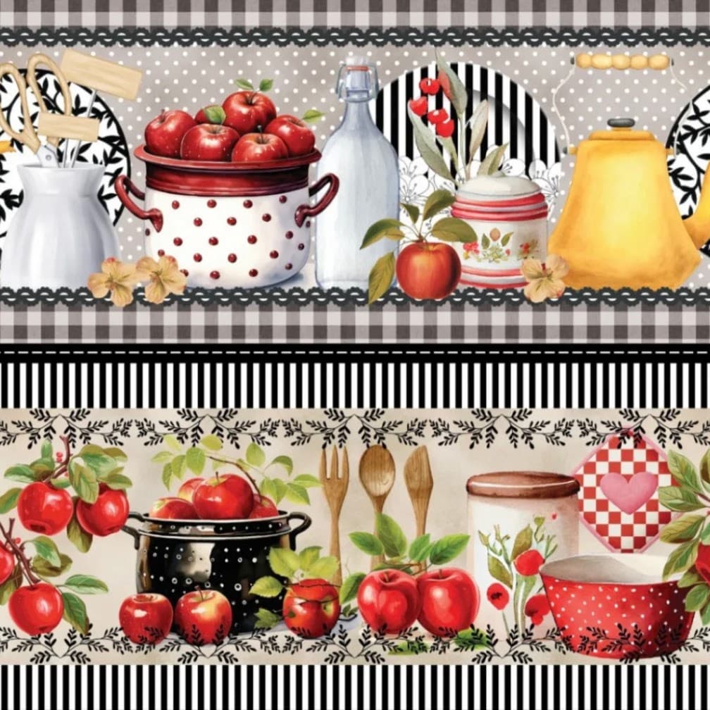 Tricoline Digital Barrado Apple (0,55cmx1,50mt)