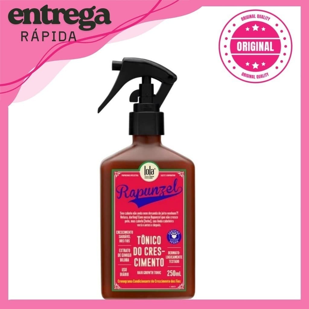 Tônico Crescimento Rapunzel - 250ml Lola Cosmetics