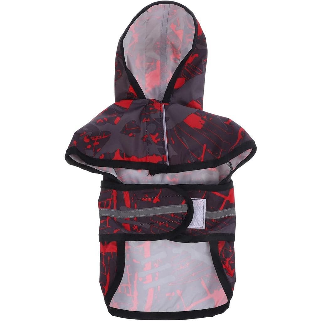 Capa de Chuva Refletiva para Animais de Estimação com Capuz, Impermeável, Jaqueta de Chuva para Cães Pequenos para Camin