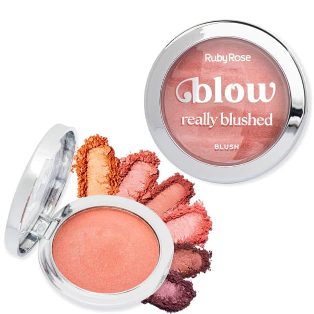 Lançamento Blush Compacto Baked Really Blushed Linha Blow By Ruby Rose HBM12