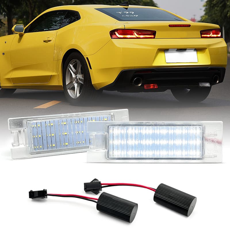2 Peças Para Chevrolet Camaro 2014-2021 Malibu 2013-2015 Volt 2011-2019 Branco LED Número Luz Da Placa De Licença
