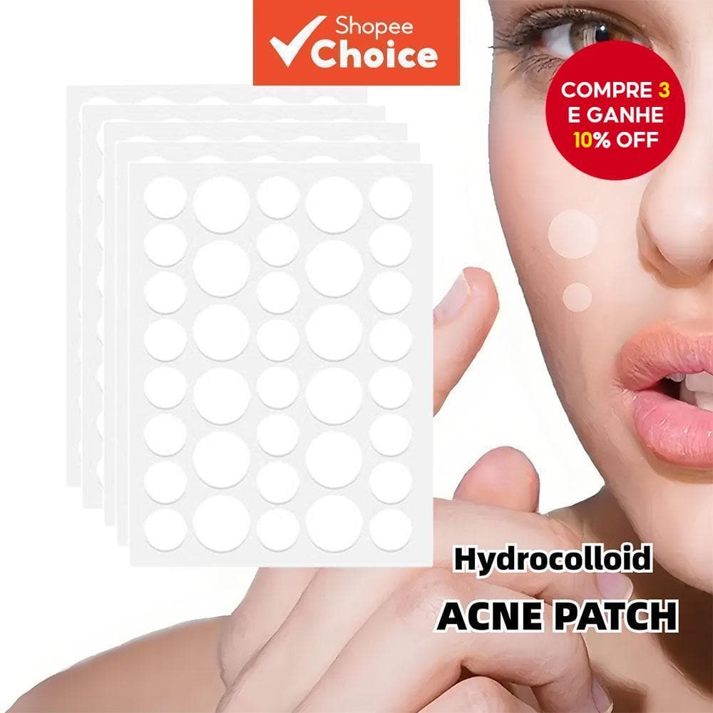 36PCS Adesivos Hidrocolóides para Acne, para cobrir espinhas, manchas e erupções.