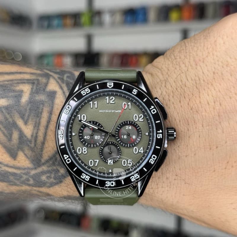 Relogio Masculino T4g Carreira Porsche 100% funcional  Envio Imediato Com Caixa