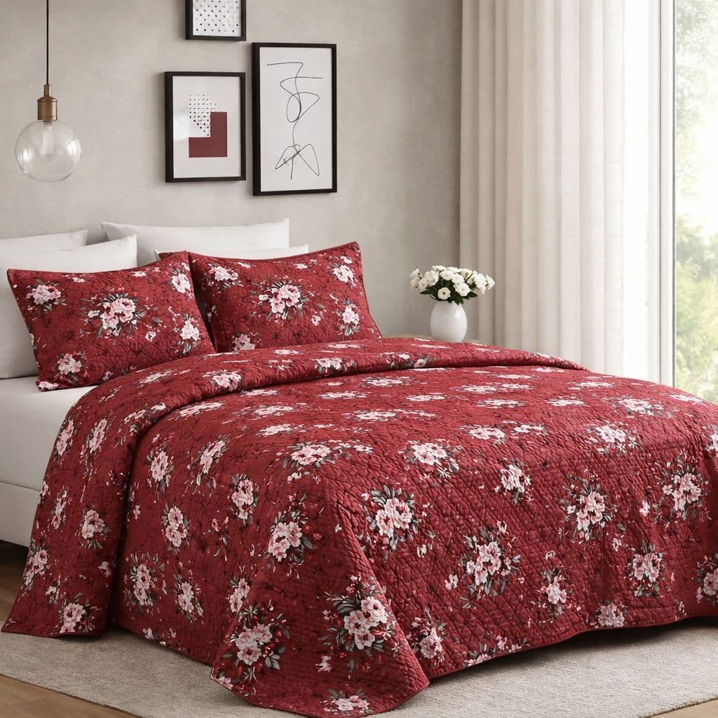 Kit Colcha Cobre Leito Estampado, Double Soft, Dupla Face, 3 peças, Matelado  - (Casal, Queen ou King)