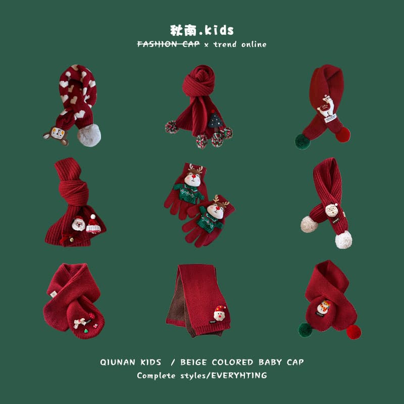 MIKKO Cachecol infantil inverno atmosfera de Natal babador de malha cruzado masculino feminino bebê protetor de pescoço 