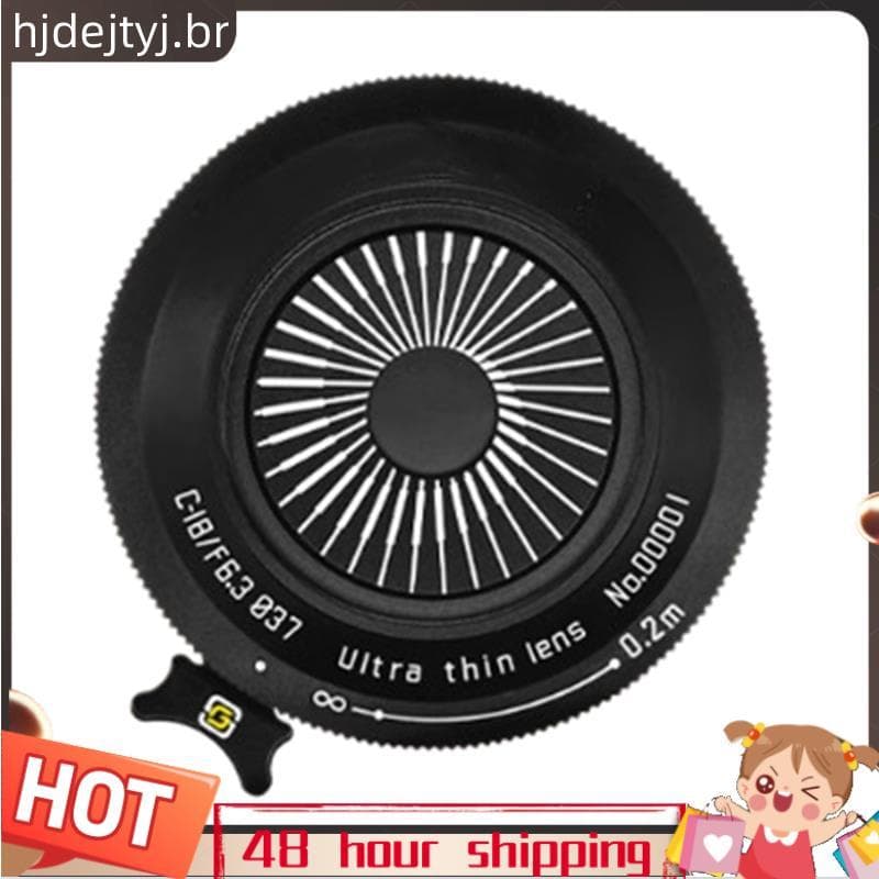 Para X XT20 Z8 Z9 Z6 XT3 Compatível 18mm F6.3 Foco Manual Retrato Lente Grande Angular Cabeça De Biscoito Preto
