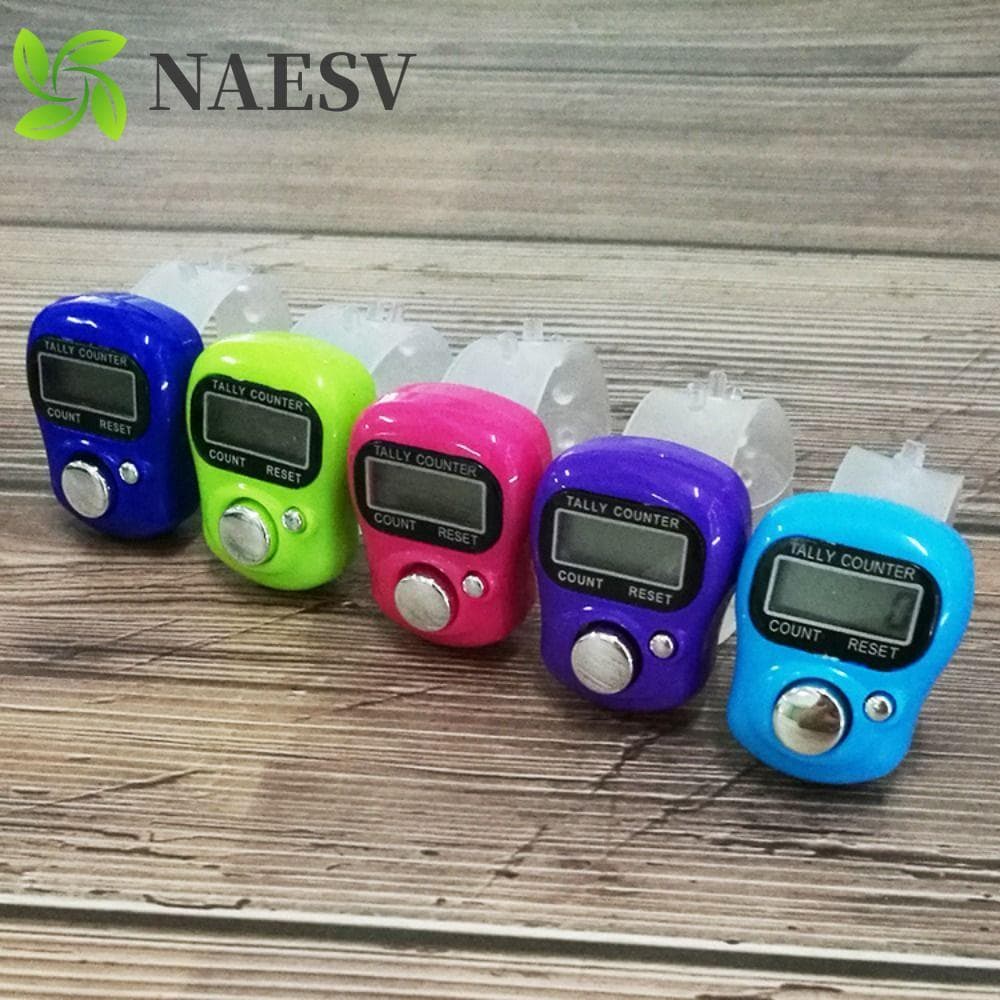 Contador De Linha De Tricô NAESV , Eletrônico De Contagem De Anel De Dedo Portátil , Mini Contadores De Curso Digitais