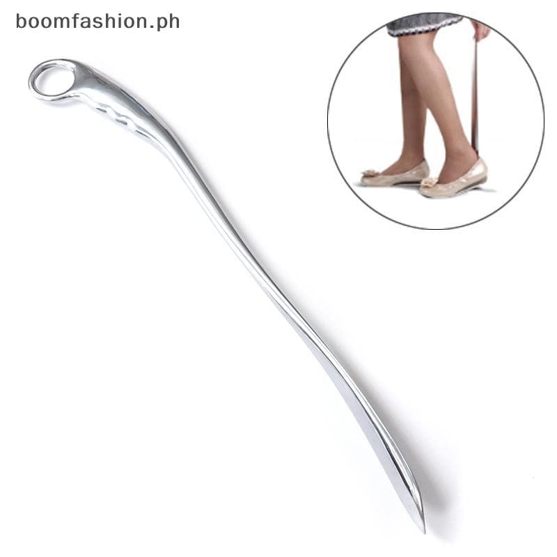 [Boomfashion] Chifres De Sapatos De Metal Em Aço Inoxidável , Buzina De Sapato De Tração Longa , Uso Convenientes [PH]