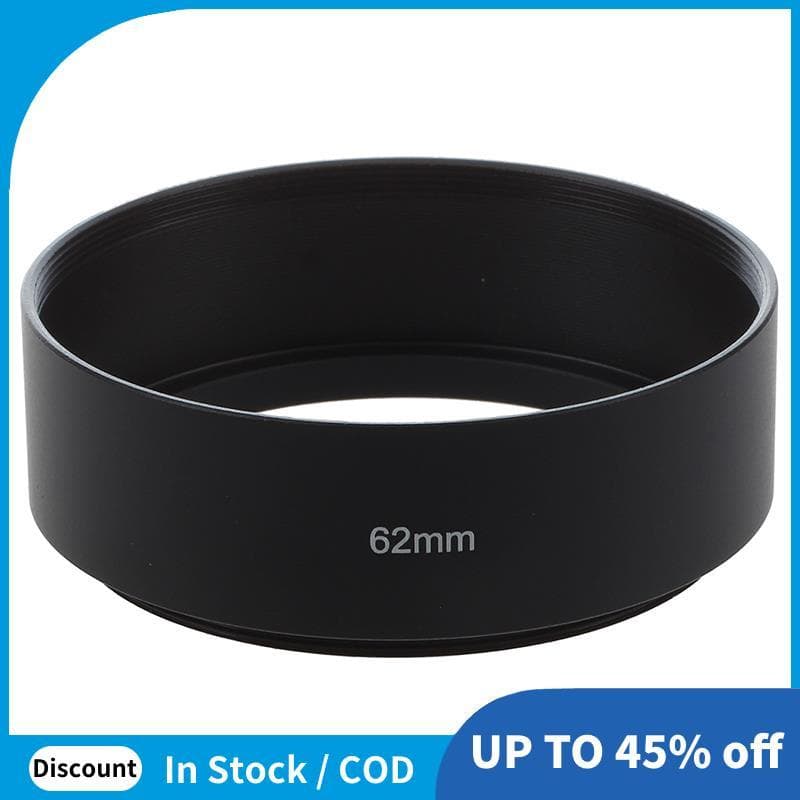 Capa De Lente De Metal Com Montagem Em Parafuso De 62 Mm Para Câmera De Vídeo Digital