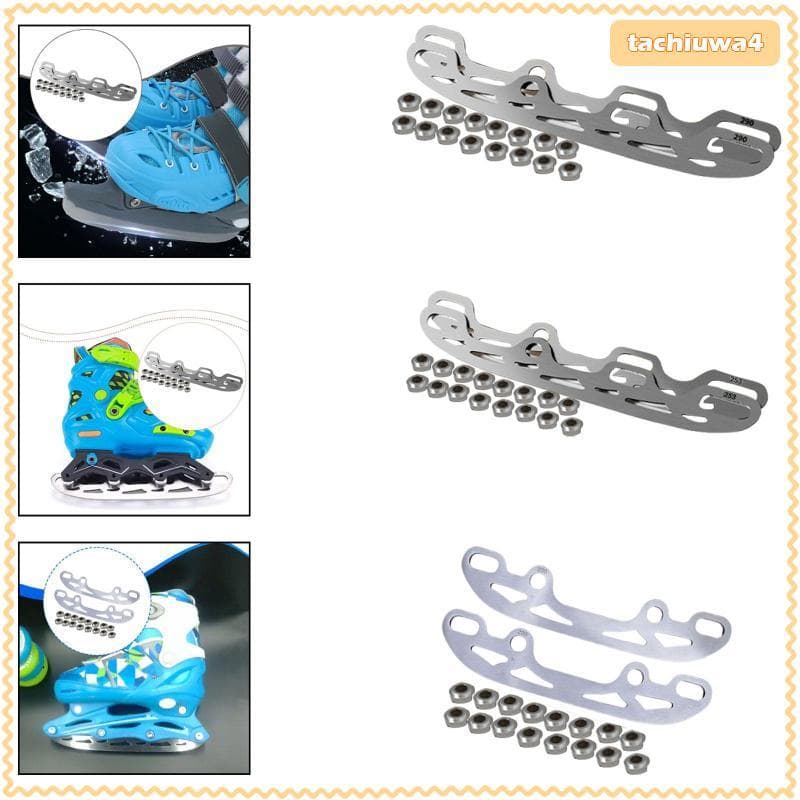 [Tachiuwa3] Lâmina De Substituição De Patins No Gelo Kit De Acessórios De Aço Resistente Para De Hóquei Em Linha E Patin