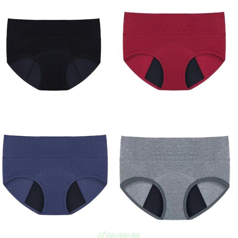 SRA Período Cueca 3 Camadas Absorvente Calcinha À Prova Fugas Fluxo Pesado Menstrual Pós-Parto Cuecas Para