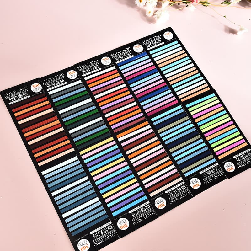 Adesivos de índice ultrafinos, marca de chave transparente, versão coreana, notas adesivas coloridas, animais de estimaç