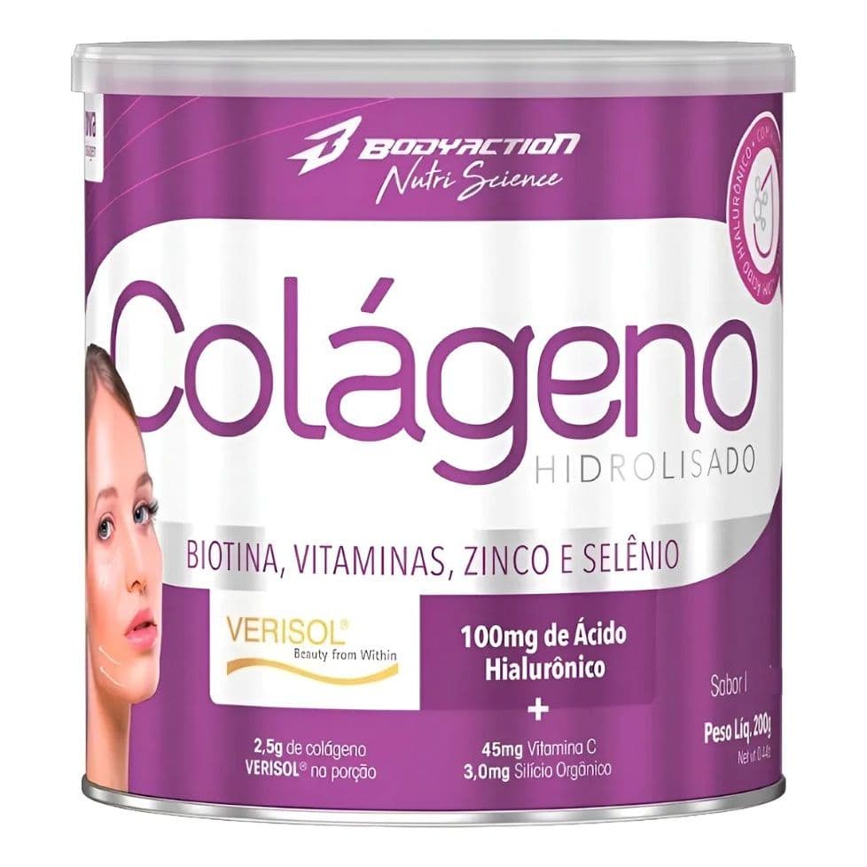 Colágeno Verisol com Ácido Hialurônico 200g – BodyAction
