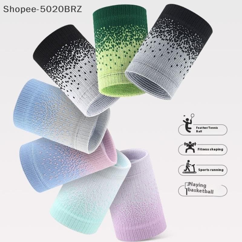 2 Peças De Fita De Suporte De Pulso De Tênis De Alta Elasticidade Para Academia , Corrida , Basquete TZJA