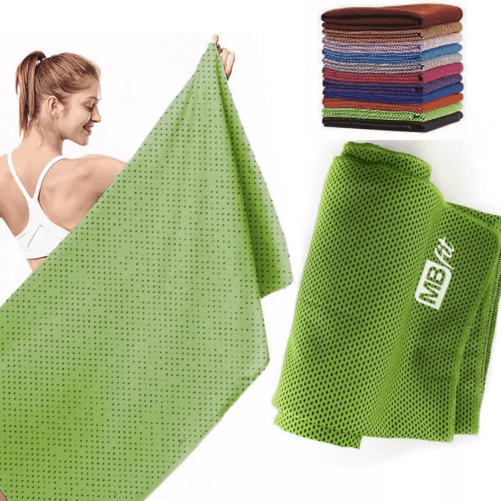 Toalha microfibra refrescante secagem rápida gelada fit esporte academia alta absorção