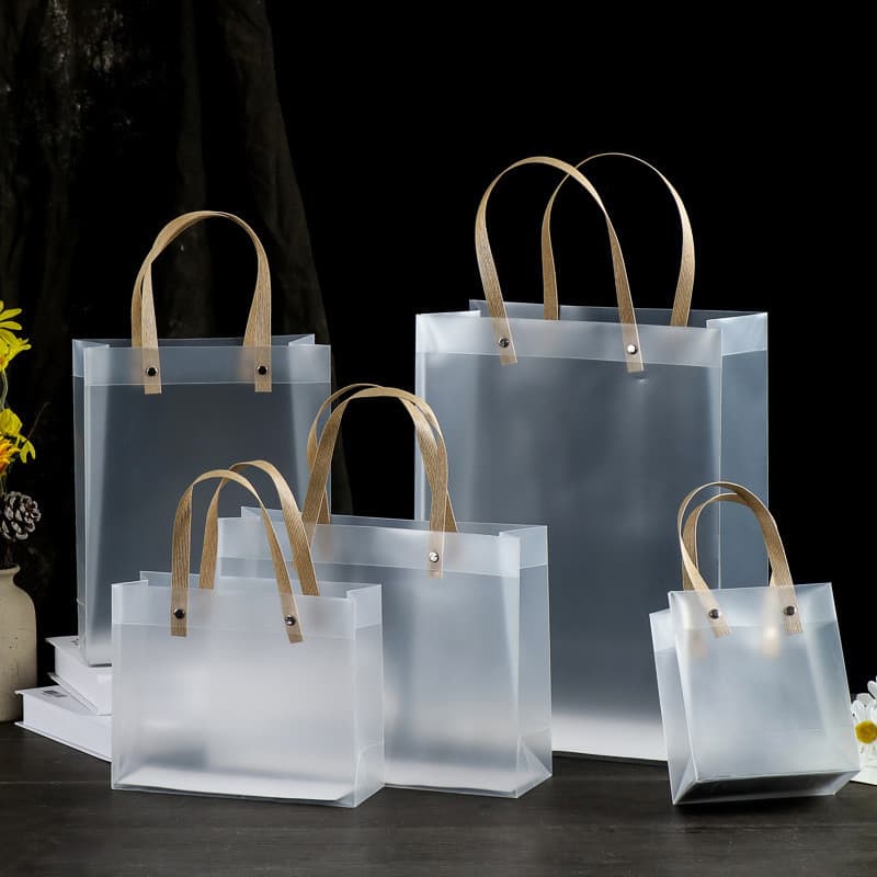 5 A 15 Sacola Plástica fosca transparente Sacola de Presente, PVC lembrancinha presente