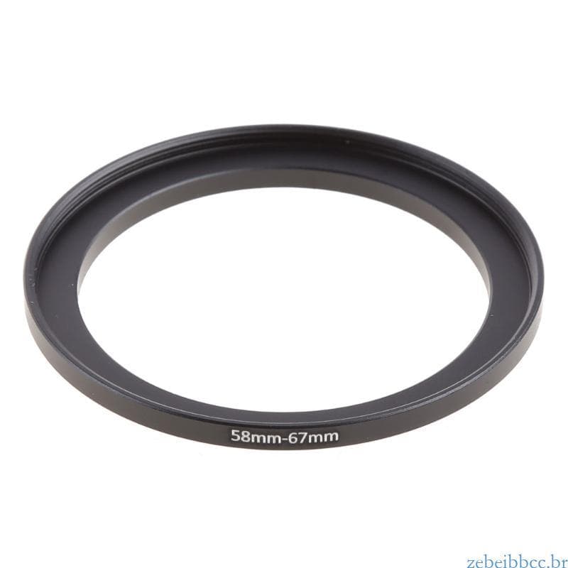 zebeibbcbr Metal 58mm-67mm Adaptador Anel Lente Filtro Intensificador 58-67 mm 58 A 67 Stepping