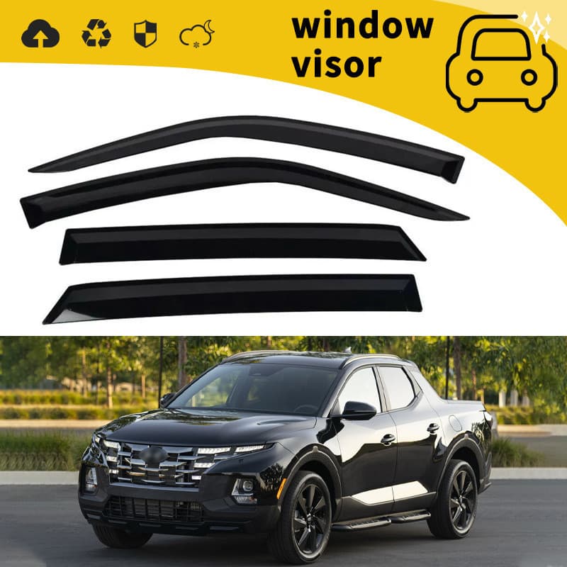 Adequado para 22 Hyundai Santa Cruz blocos de chuva porta blocos de chuva janela chuva sobrancelha chuva defletor decora