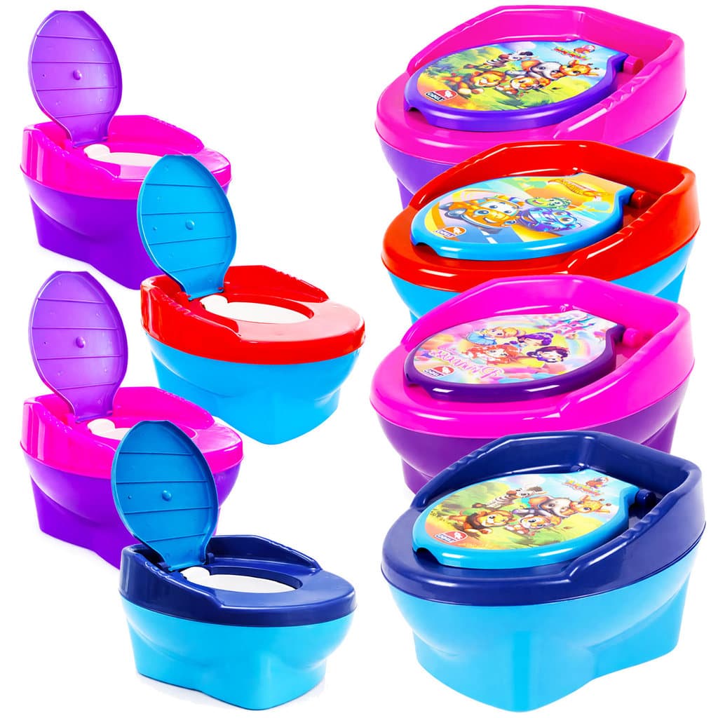 Penico Infantil Troneco Menina Rosa Menino Carro Azul Oferta