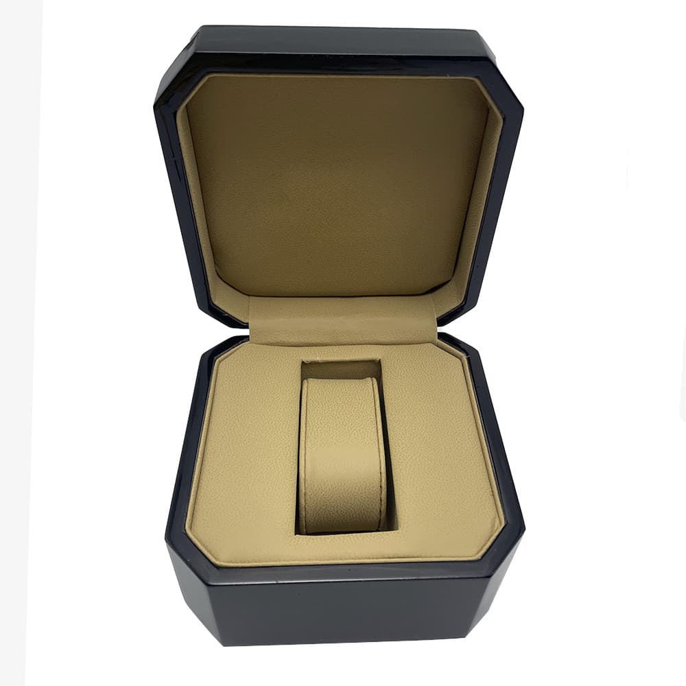 Caixas De Relógio Amarelas Acrílicas De Alta Qualidade Para De Luxo , Caixa Marca Superior , Saco De Papel E Manual De I