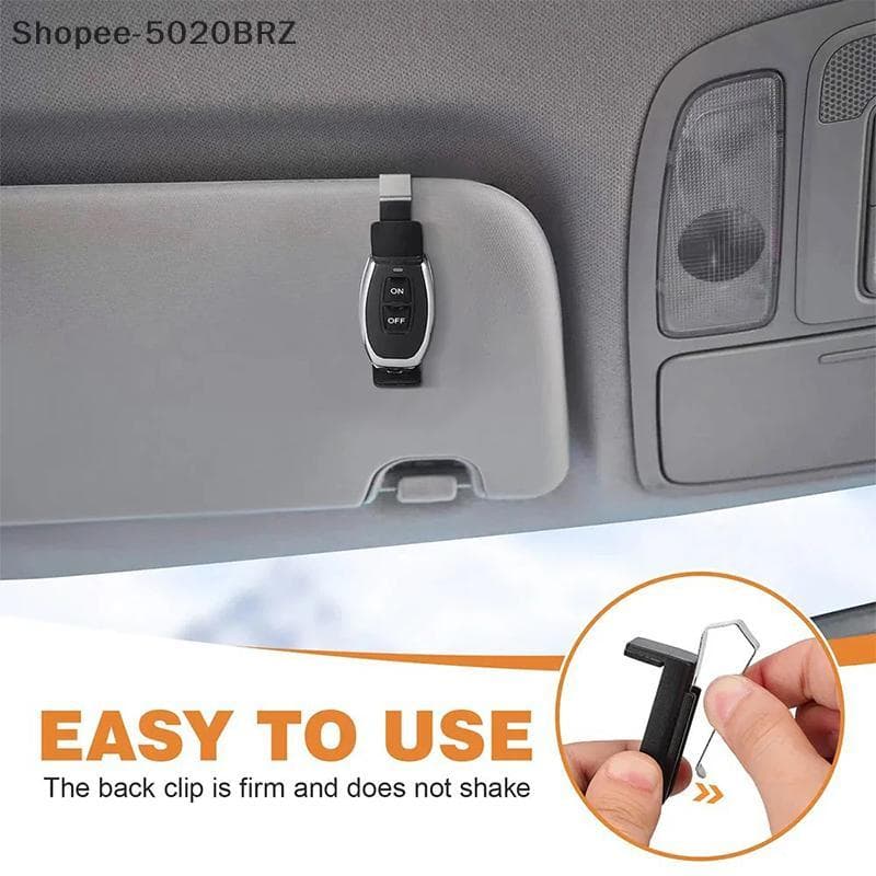[THEBR] Suporte De Clipe Para Viseira Solar De Carro , Controle Remoto De Porta De Garagem , Chaveiro , Acessórios Unive