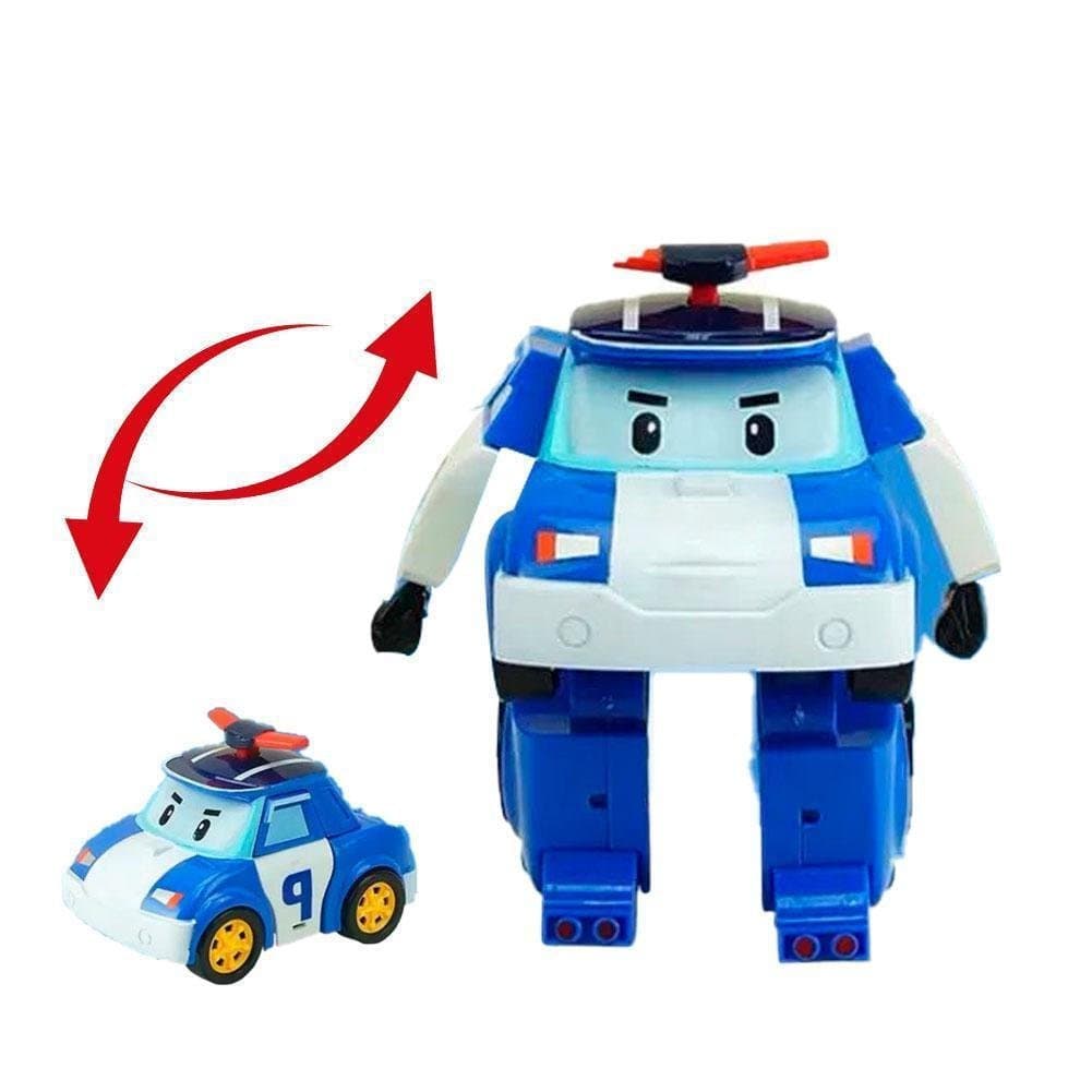 Desenhos Animados Robocar Poli Figuras De Ação Transformação Avião Mão Robôs Presente Para Brinquedos Anime Carro F9f6