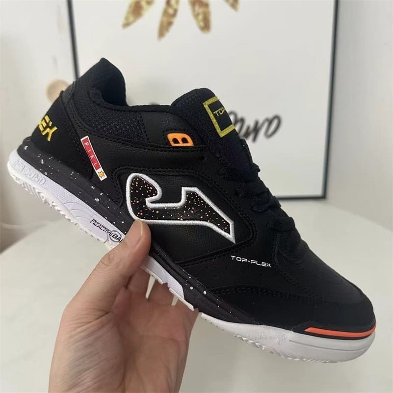 Sapatos De Futsal Masculinos Top Flex IC Botas De Futebol Tênis Interno Branco Preto Azul