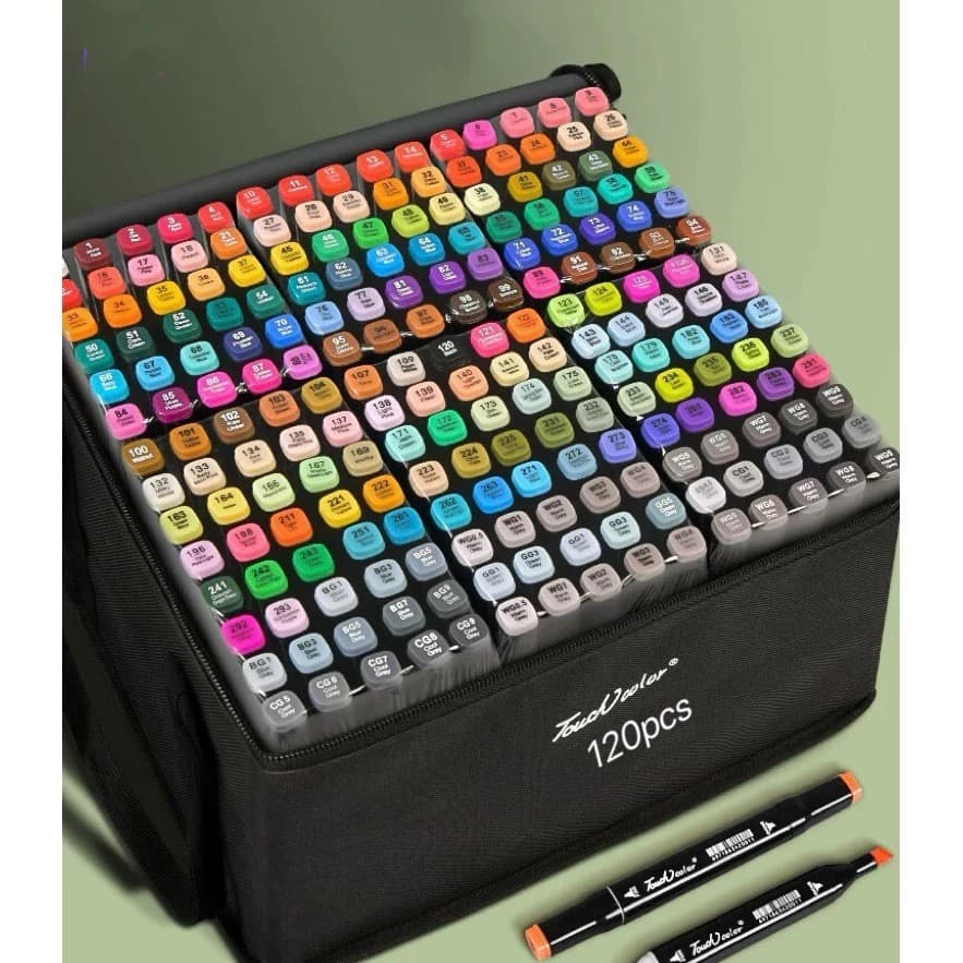 24/36/48/60/80/100/120 peças Caneta Marcadora De Cabeça Dupla Conjunto De Canetas De Aquarela Especial Para Crianças