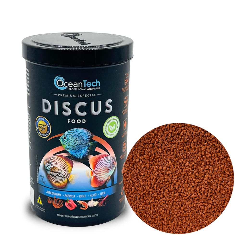 Ração Discus Food 40g Ocean Tech Acarás Disco Bandeira Kril