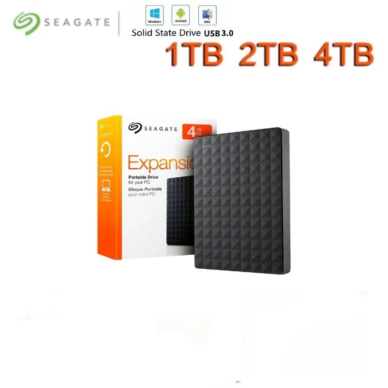⚡️Seagate⚡️ USB 3.0 Disco Rígido Portátil 1TB/2TB/4TB Externo