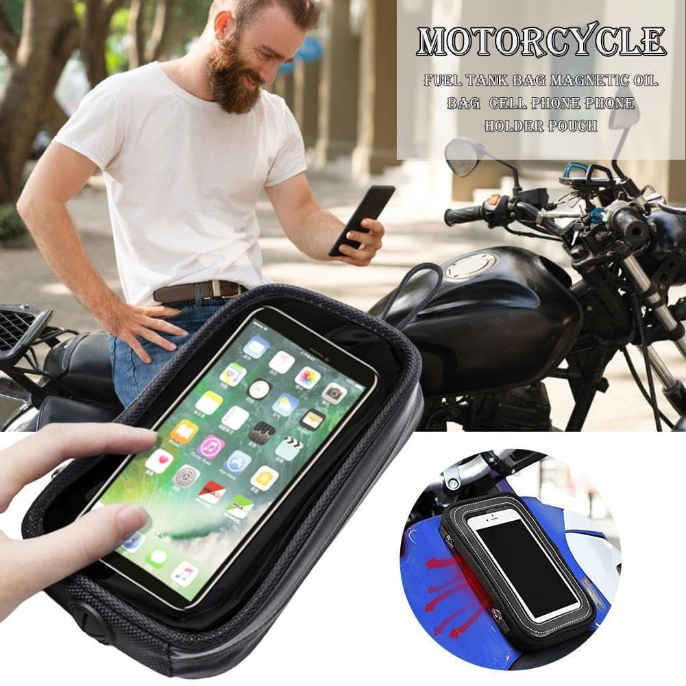 Bolsa Para Tanque De Motocicleta , Transparente Magnético Assento De Celular , Suporte lameintbr