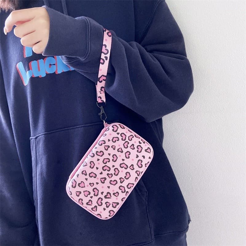 Cabo De Armazenamento Portátil Bolsa Carregador USB Power Bank Coin Zipper Fone De Ouvido