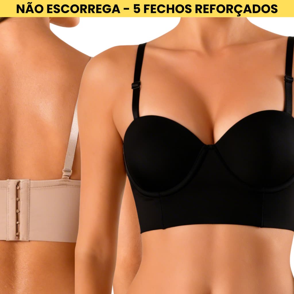 Sutia Reforçado Tomara Que Caia Com Bojo Bustie Com Alça