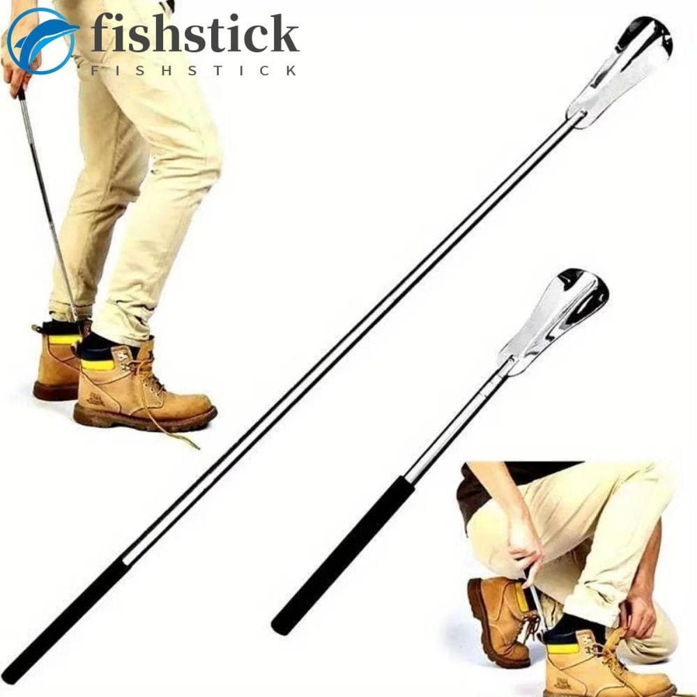 Calçadeira Telescópica FISHSTICKA , Buzina Extensível Ergonômica De Aço Inoxidável , Retrátil Durável