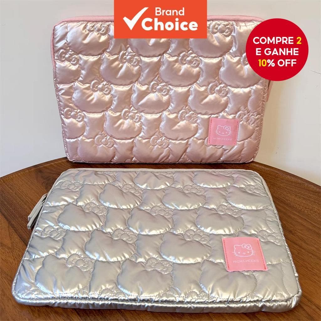  Sanrio Hello Kitty Capa para Laptop de 25-35 cm, bolsa de ombro, maleta, bolsas para notebook, bolsa de mão para iPad