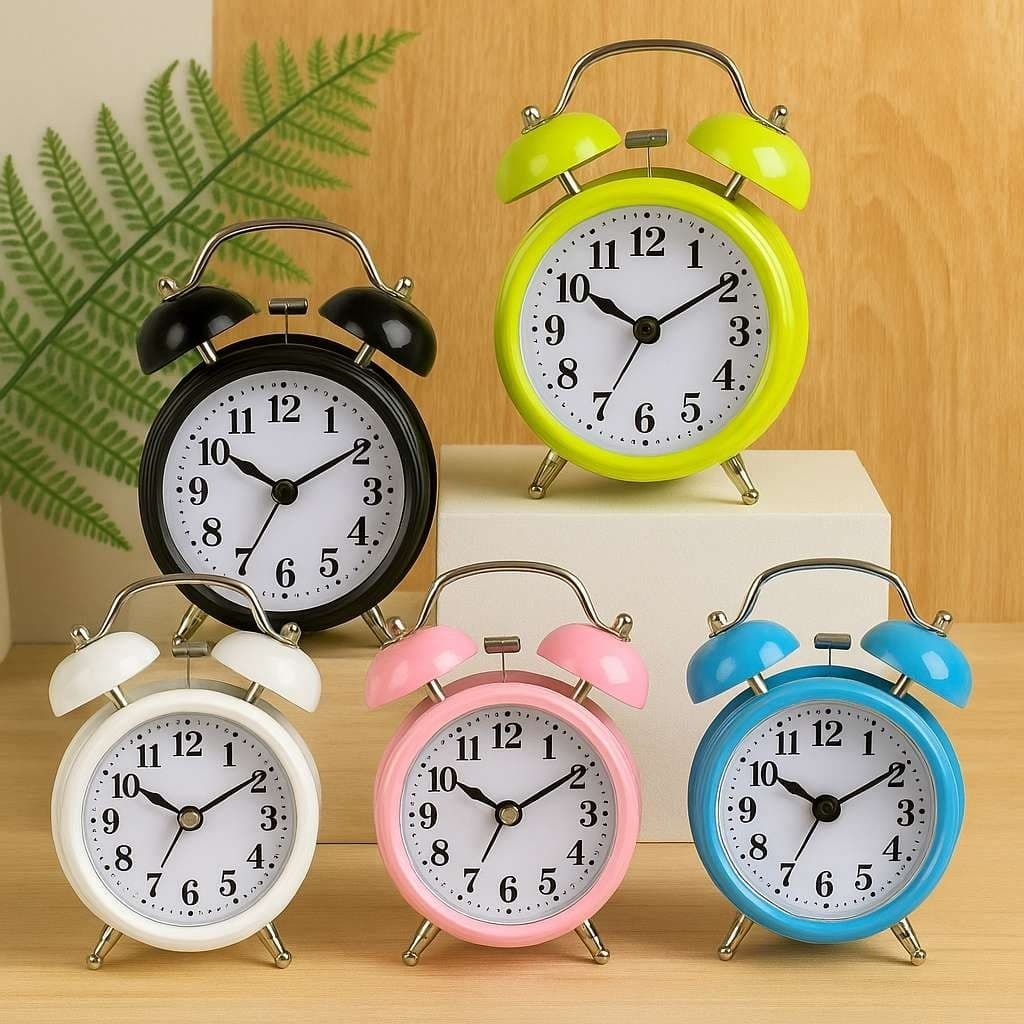 Despertador Relógio Antigo Retro Alarme Sino Alto De Mesa