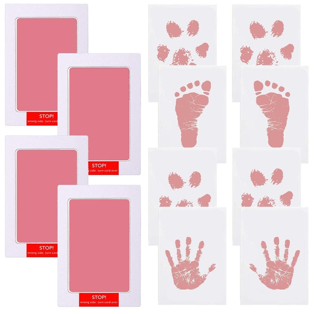 Kit 4 Peças Carimbo Almofada limpo para lembranças de bebe e pet não toxico!