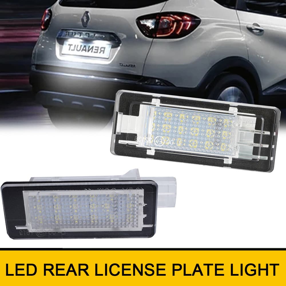2 Pçs Canbus Cauda Placa De Licença Luzes Led Para Renault Captur Kaptur Espace Fluence Cênica Latitude Laguna Modus Zoe