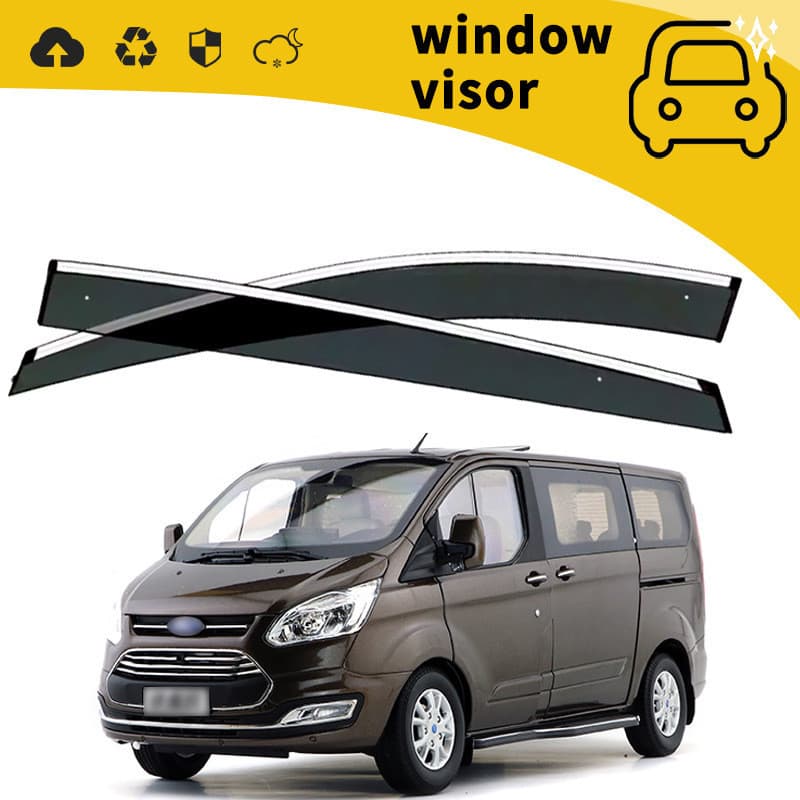 Adequado para 17 tipos Ford tourno torneo porta do carro bloco de chuva janela chuva sobrancelha chuva defletor decoraçã