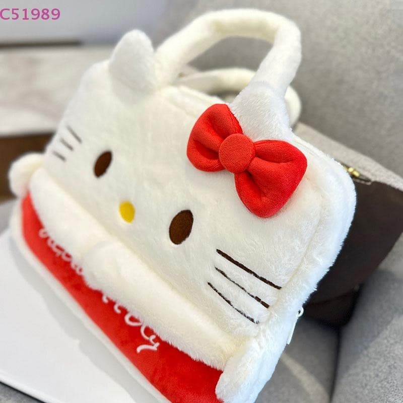 [kaan] Sanrio Hello Kitty Bolsa De Pelúcia Para Laptop Pro Case Xiaomi Dell HP Lenovo 14.5 15.6 Polegadas Portátil BR