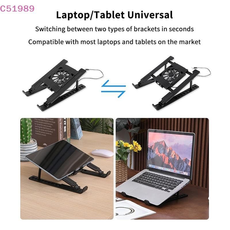 [kaan] Suporte De Base Para Refrigerador De Laptop Dobrável Almofada De Resfriamento Portátil Radiador De Notebook Rack