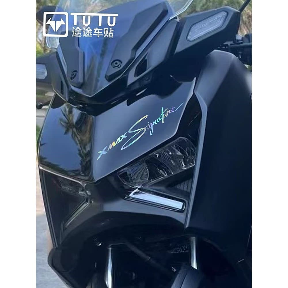 Adequado para 23 Yamaha XMAX300 adesivos guirlanda decalques da motocicleta farol do carro sobrancelha adesivos à prova 